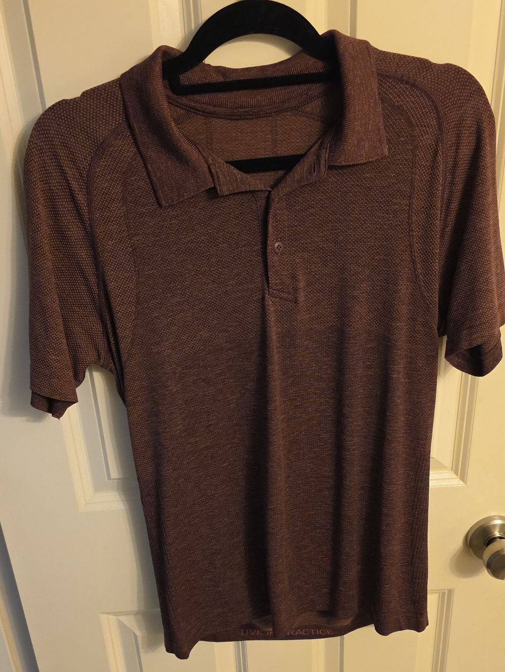 Lululemon athletica Mauve Heather Polo Shirt